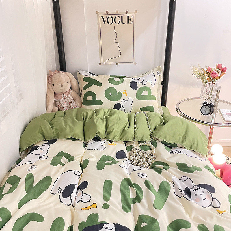 S588公主风床上用品四件套春秋床单被套学生宿舍单人床品三件套小,床上用品,床品套件/四件套/多件套,淘宝优惠券,粉丝福利购,淘宝优惠卷