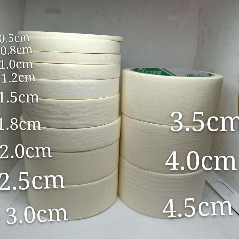 不残胶常温美纹纸喷漆遮蔽纸可剥离涂料汽车喷漆纸胶带黄色美文纸