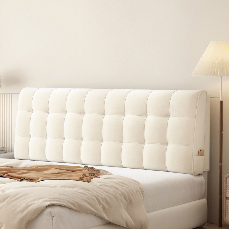 奶油风床头靠垫约榻榻米软包卧室床靠垫套罩护腰大靠背定制,居家布艺,床头靠垫,淘宝优惠券,粉丝福利购,淘宝优惠卷