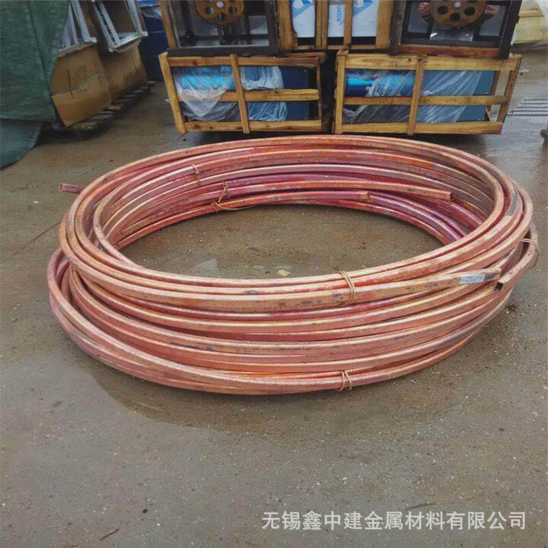 紫铜方管现货生产各种规格铜方管12*10*1.5散热用紫铜方盘管