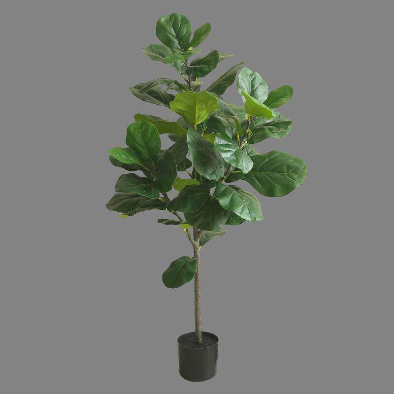 北欧风仿真琴叶榕室内假树盆景大型落地绿植客厅装饰植物摆件盆栽