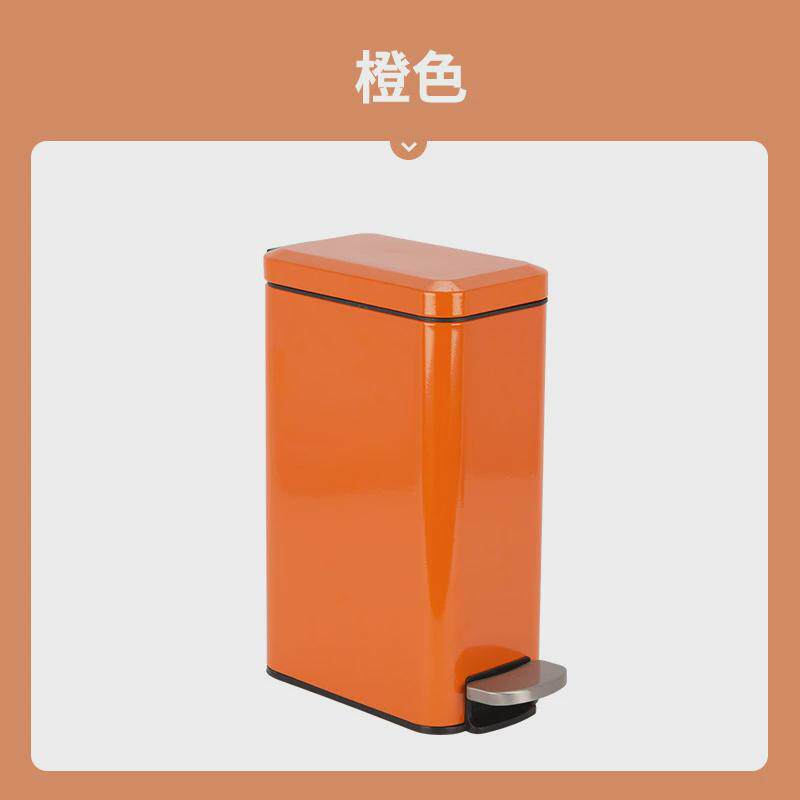不锈钢家用垃圾桶脚踏式时尚客厅卧室办公室卫生间静音缓降垃圾桶
