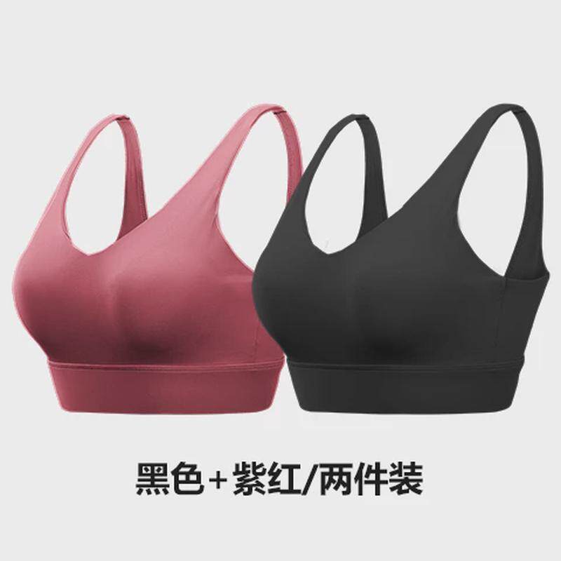 运动内衣女防震跑步美背健身文胸bra大码胖mm瑜伽背心u型聚拢新款