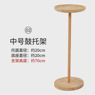 空灵鼓木鼓架高音伴侣鼓架6 8寸色空鼓小鼓实木架乐器口袋鼓架子