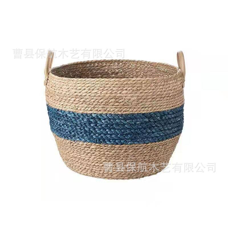 花盆花篮花盆简约藤编花盆编织篮子藤大花篮藤编竹编草编套置物筐