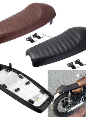 GN125摩托车复古座垫 毛毛虫款坐垫 63原版长度复古CAFE改装座包
