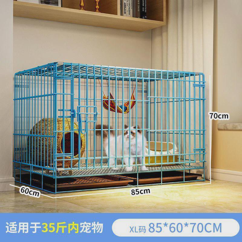 猫笼猫窝猫别墅双层猫笼子超大自由空间不占地猫咪笼子折叠猫铁笼