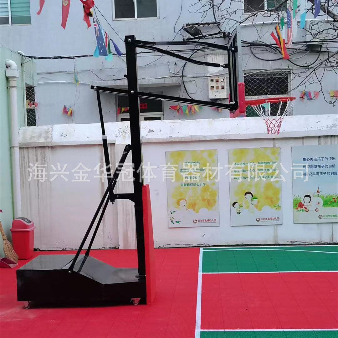 休闲篮球架户外篮球架室外可移动手摇移动升降篮球框儿童按需定款