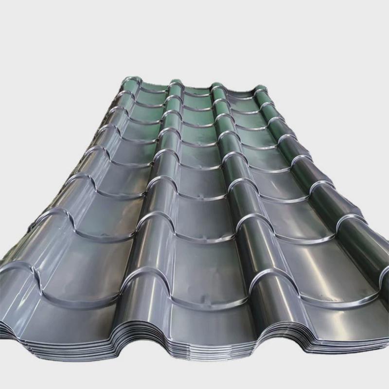 屋面彩钢仿古琉璃瓦828型仿古瓦装饰压型板铝镁锰屋面仿古瓦