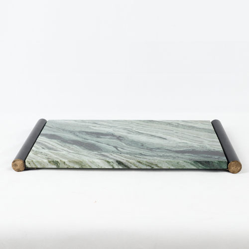 中式轻奢装饰品售楼部现代摆件茶几餐厅大理石样板间收纳托盘酒店