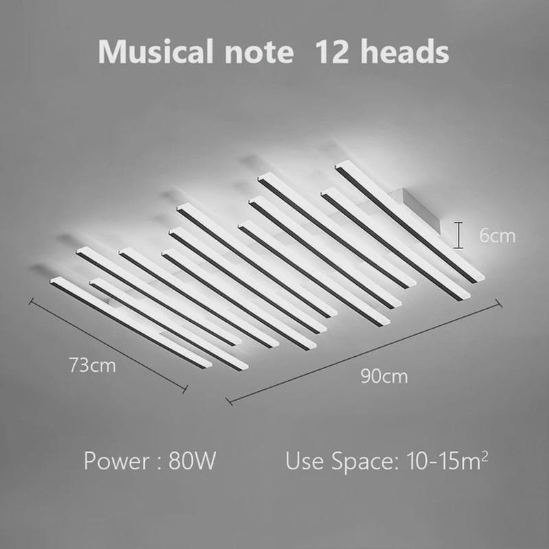 客厅主灯设计师款现代简约大气鱼骨灯led极简灯具大全北欧吸顶灯