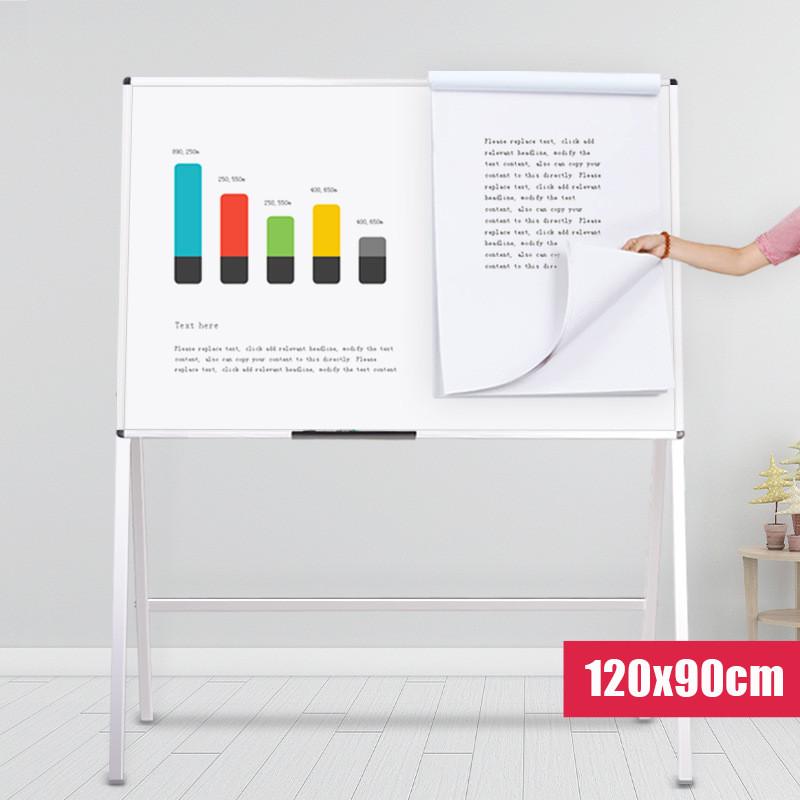 d！移动白板写字板支架式黑板会议室挂纸办公可折叠开会纸板