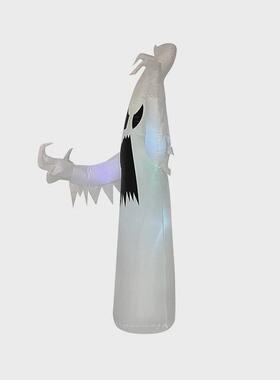 白充气气模8ft闪屏万圣节鬼幽灵鬼节气模