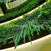 仿真植物墙背景墙塑料草坪装 饰门头店招形象墙仿真花婚庆绿植墙
