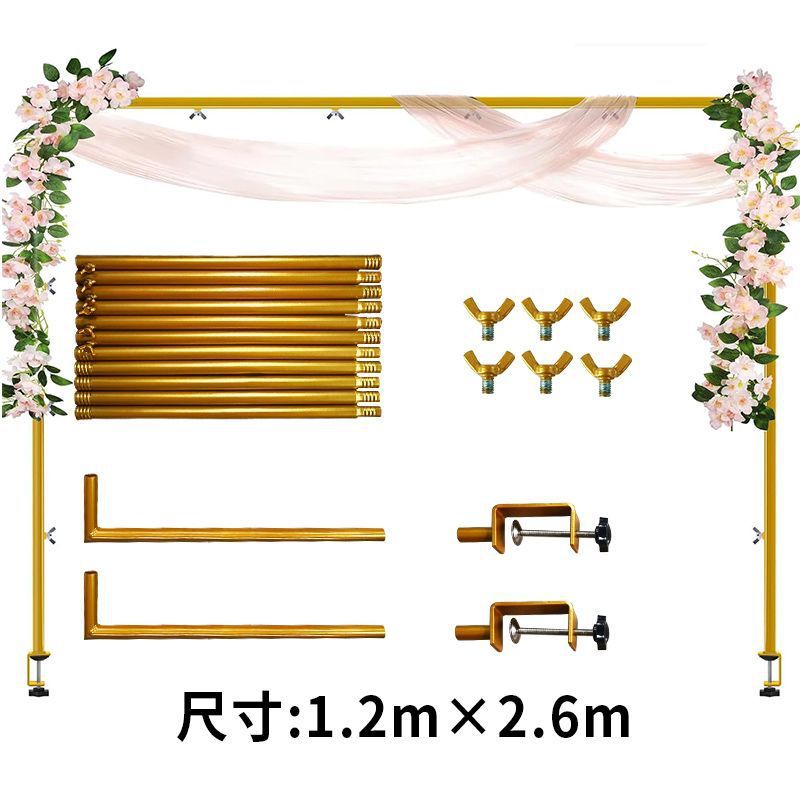 新款餐桌拱门圣诞节生日派对婚礼装饰西餐拱门浪漫桌面支架