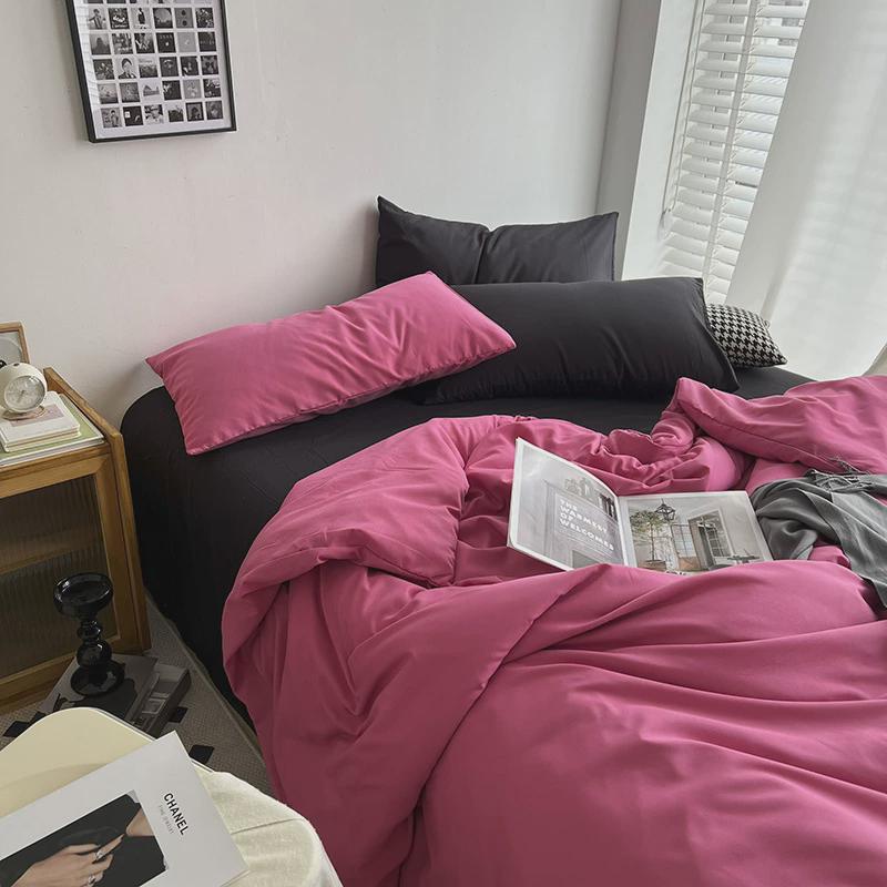 被套单件磨毛床单加厚2*2.3米学生宿舍单人加绒三件套ins月光雾蓝