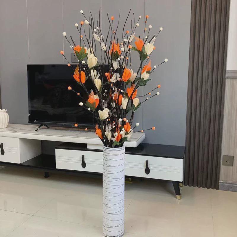 仿真花客厅摆件落地假花装饰花干花花束插花玫瑰花花新房装饰