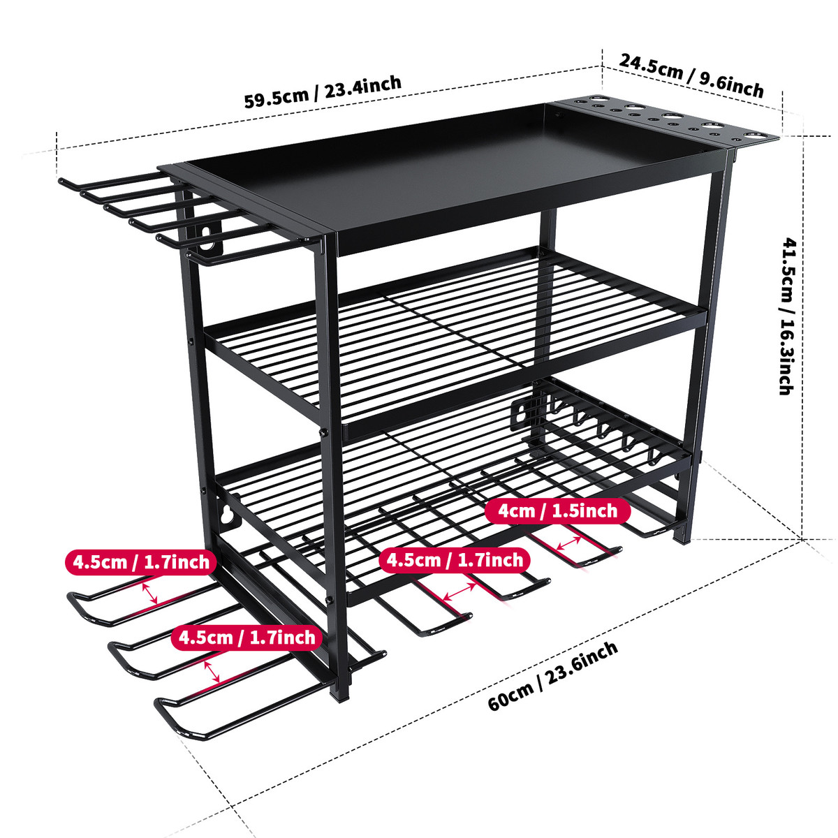 定制储物手电钻支架壁挂式电动工具架充电钻收纳架工具铁艺置物架