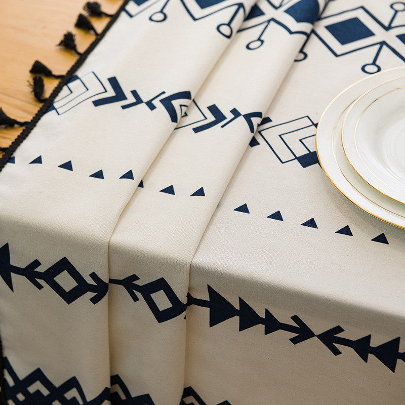 波西米亚桌布棉麻防水免洗几何印花长方形餐桌垫跨境布艺桌垫台布,居家布艺,桌布,淘宝优惠券,粉丝福利购,淘宝优惠卷