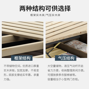 北欧民宿出租房1.2m1.35米1.5m床白蜡木简约单板床单双人全实木床