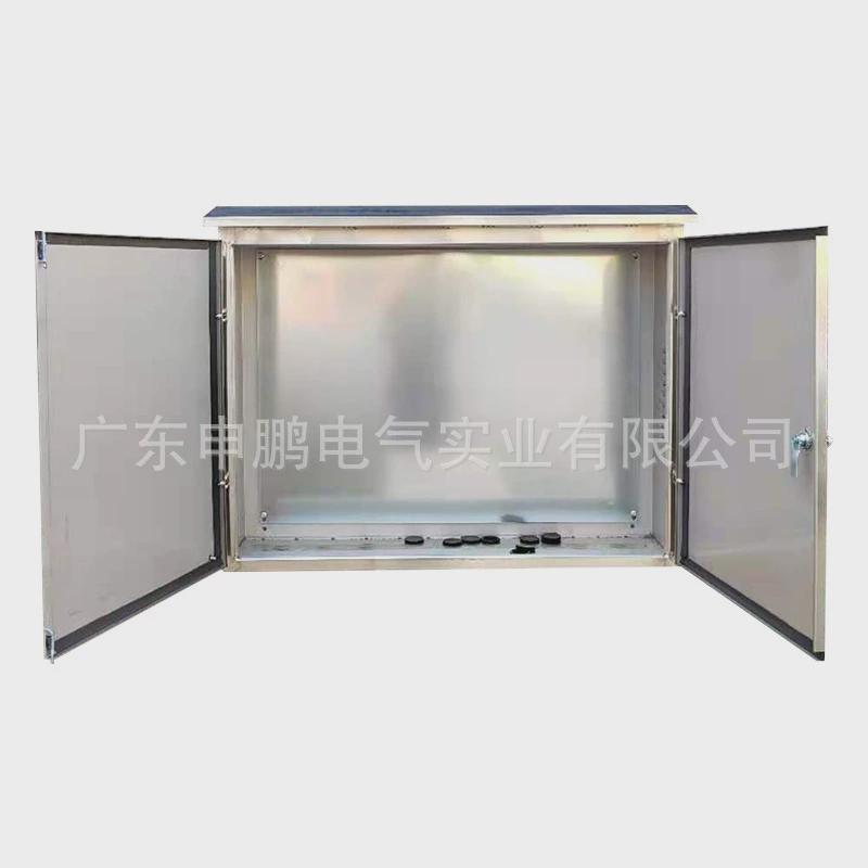 201不锈钢户外单双门配电箱小区明装挂墙式配电箱厂房防雨配电箱