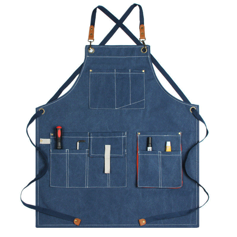 rp4t批发木工电工维修工匠围裙男士加厚防水logo园艺美发师工具工