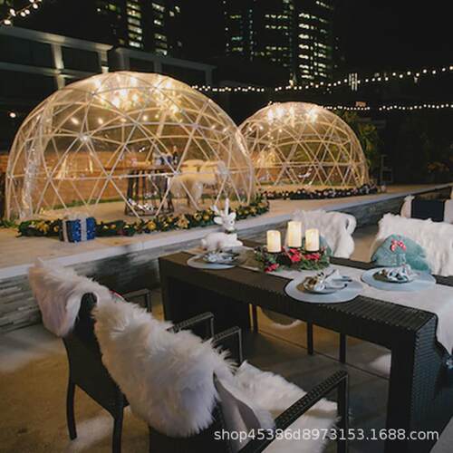 星空帐篷房户外展览球形篷房餐饮泡泡屋民宿野奢景区球形帐篷酒店