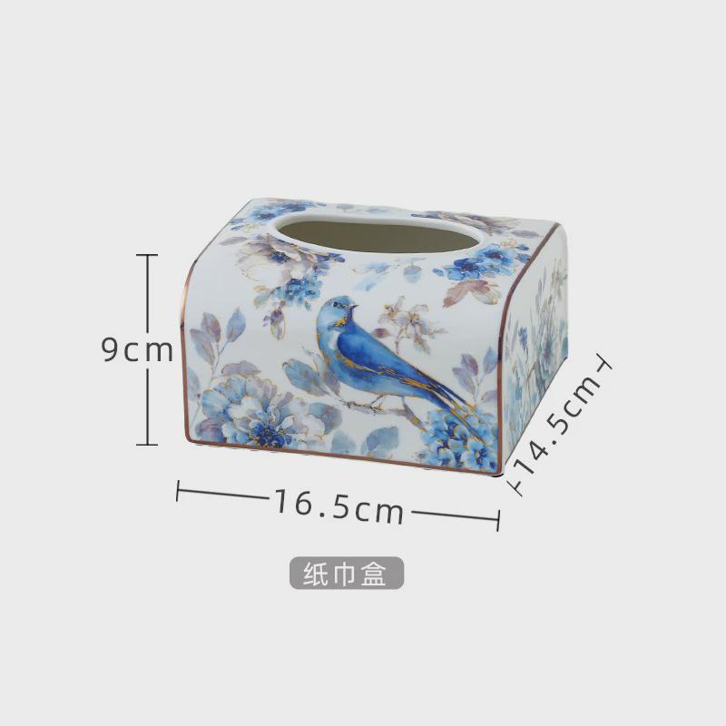喜上眉梢纸巾盒客厅餐厅高档轻奢风纸抽盒茶几抽纸盒高级感牙签筒