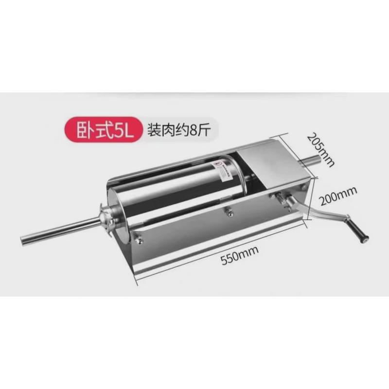 红嘴雁立式灌肠机香肠家用香肠机腊肠机不锈钢精铸商用填充机厂家