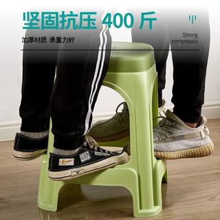 加厚塑料凳子防滑家用客厅餐桌凳高凳熟胶凳换鞋凳浴室方凳小板凳