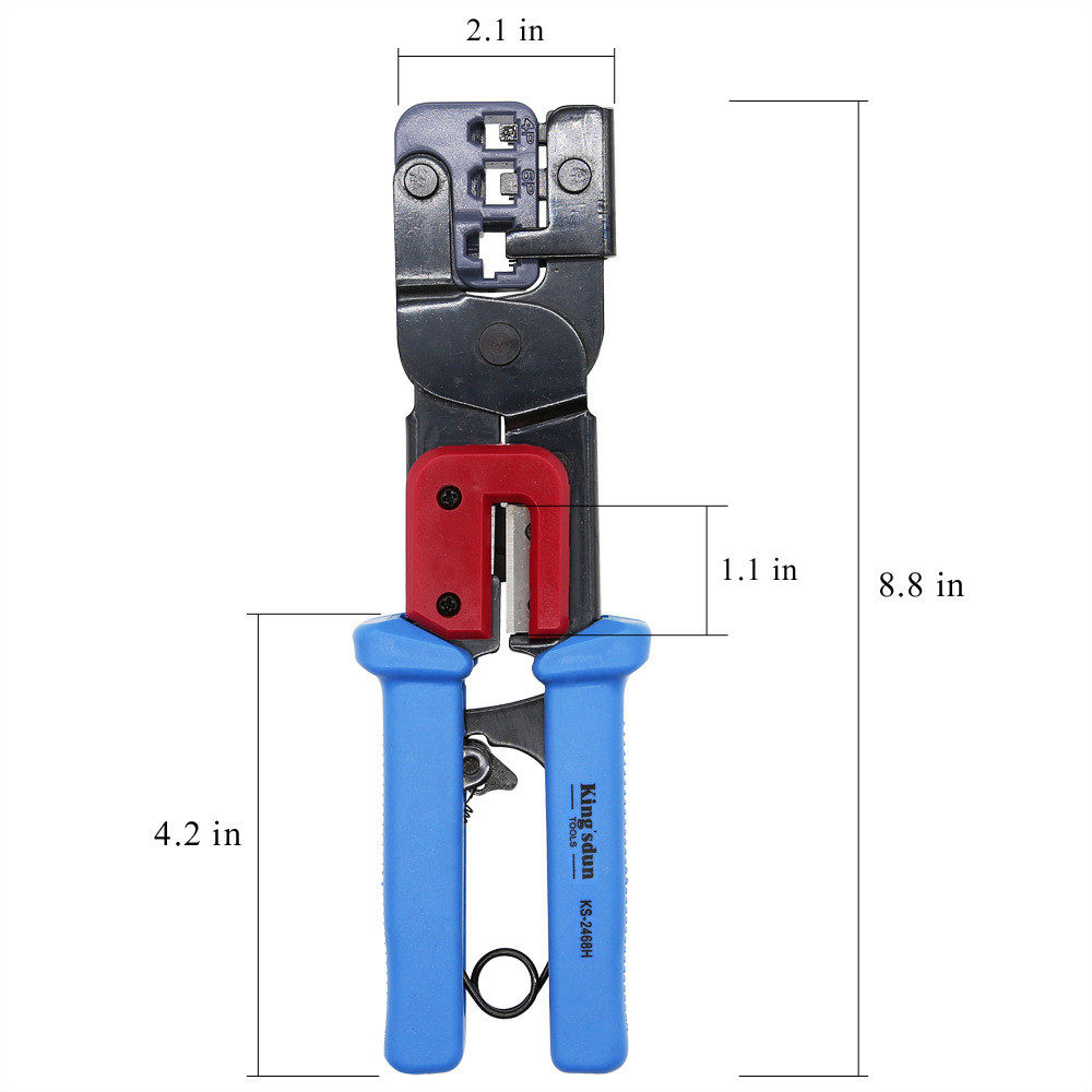 欧式管型压线钳子多功能网口冷压端子绝缘压接钳手动工具厂家直销