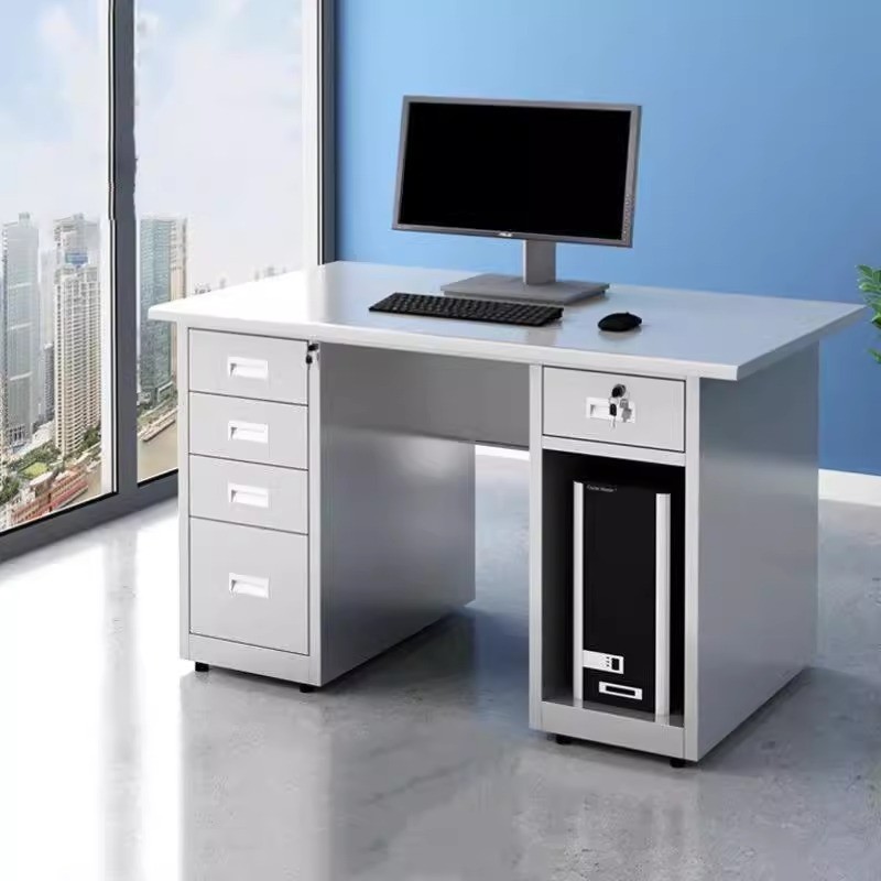 不锈钢电脑桌财务办公桌实验室工作台车间操作台不锈钢桌子带抽屉