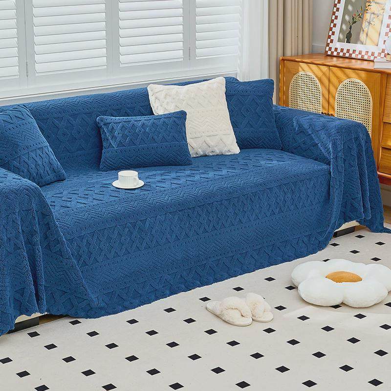 北欧风舒棉绒罩秋冬新款加厚防滑沙发巾奶油风一整张全盖沙发盖布,居家布艺,沙发垫,淘宝优惠券,粉丝福利购,淘宝优惠卷