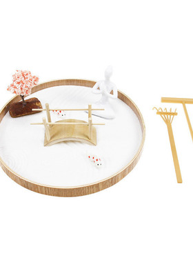 定制厂家供应日式枯山水沙盘摆件禅意加工仿真微型景观工艺品家居