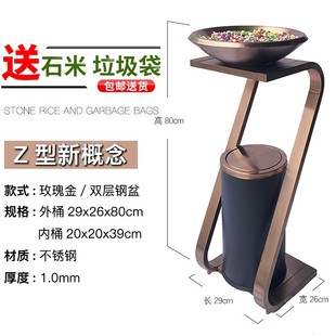 走廊大堂新款 0wyv厂家直销大理石立式 升级带灰缸垃圾桶宾馆