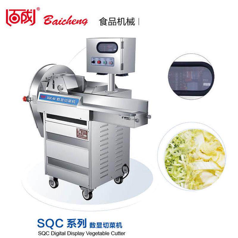 百成qsp切丝片机数显多功能切菜机立式切颗粒切条切片剁椒机sqc60