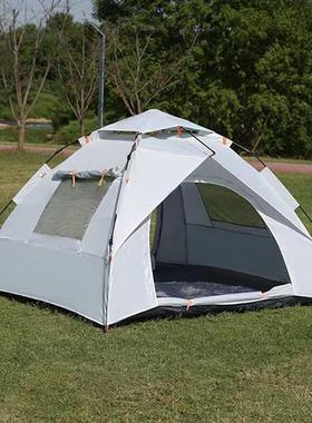 帐篷户外3-4人全自动帐篷野营弹压速开双人防风防雨防晒免搭建