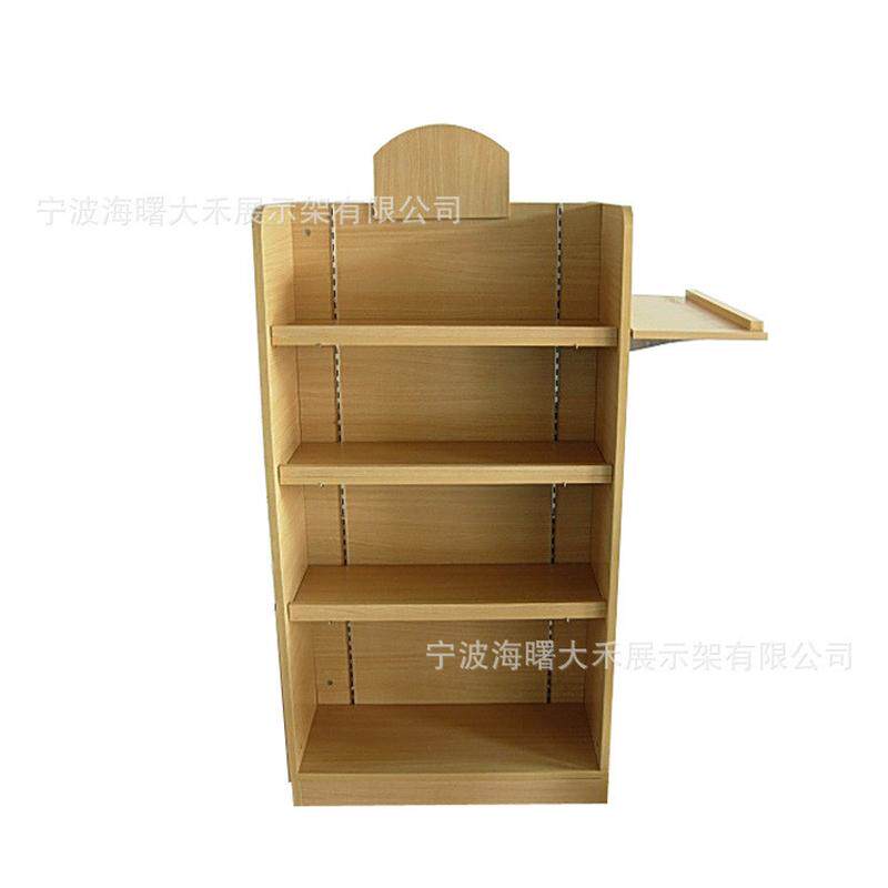 母婴店文具店商场木制展示架中岛柜全木制槽板展示架架槽板宁波