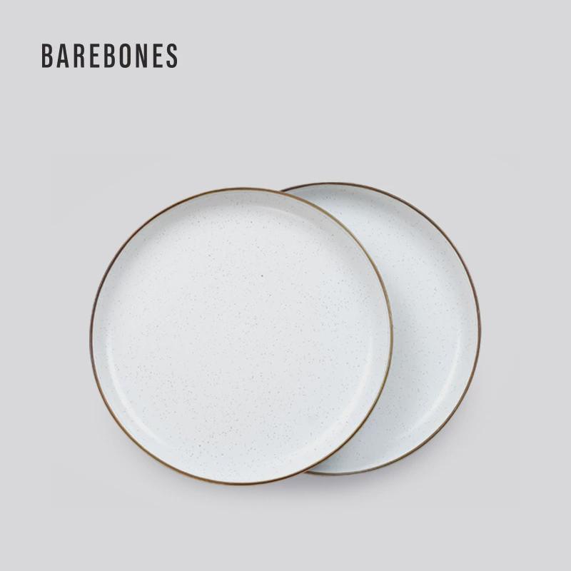 barebones北邦餐具套装碗简约金边西餐盘碗杯子组合户外野餐欧式