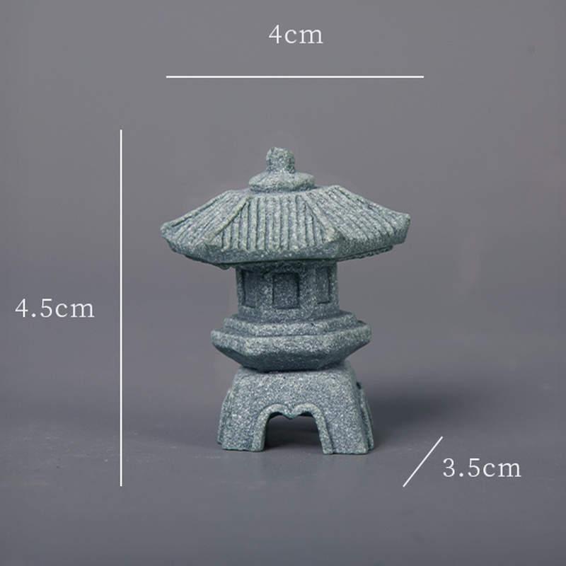 仿真国风景观小石亭摆件园艺装饰造景文昌塔小亭子花卉盆景小新款