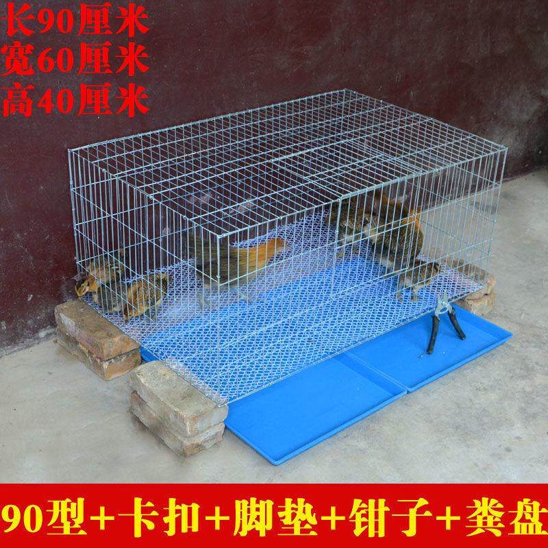 鸡笼养兔户外室外兔窝养殖笼小鸡笼子鸽子加粗加密鸡窝鸡舍子笼子
