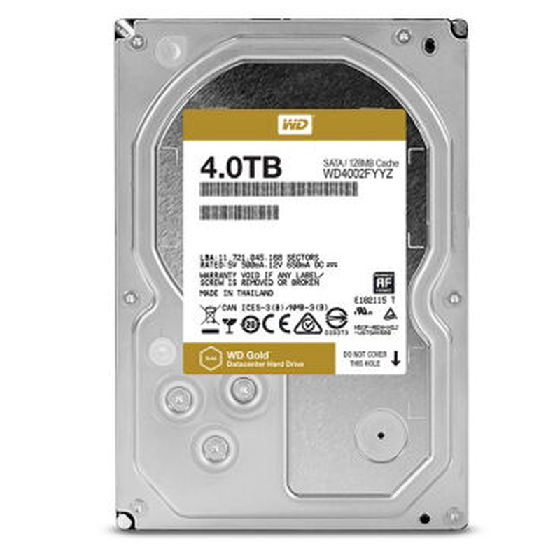 WD/西部数据 WD4002FYYZ 4TB企业级硬盘7200转128M西数4T金盘拆机