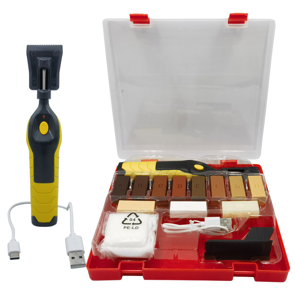 充电款地板修补工具套装孔眼美缝工具修补套装地板蜡划痕现货