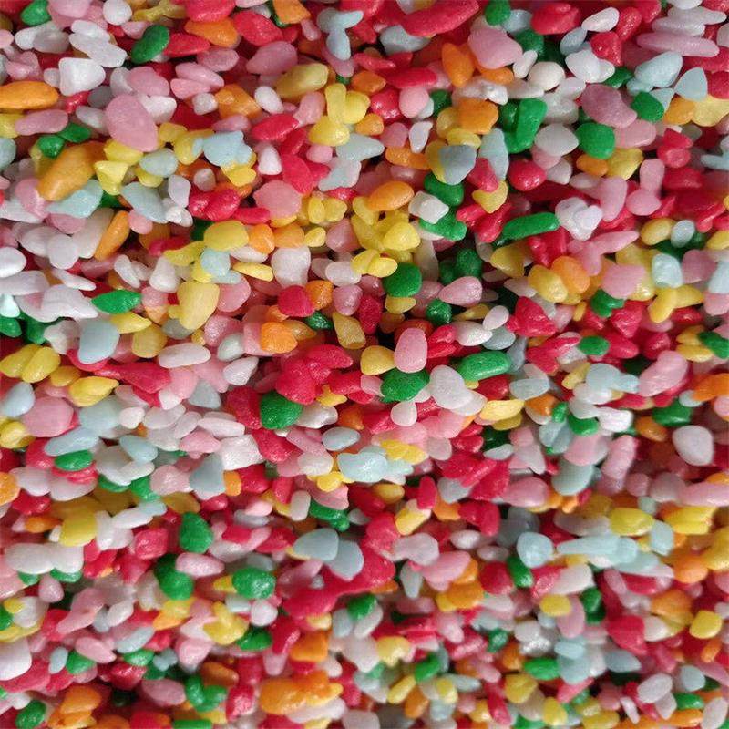 五彩石彩色石头盆栽彩石子铺面石子多肉水培鱼缸天然七彩石造景石,基础建材,粗沙,淘宝优惠券,粉丝福利购,淘宝优惠卷