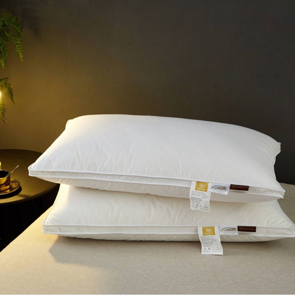 全棉防羽布羽绒枕五星级单人枕头高弹枕芯民宿纯白羽绒不塌陷酒店,床上用品,枕头/枕芯,淘宝优惠券,粉丝福利购,淘宝优惠卷