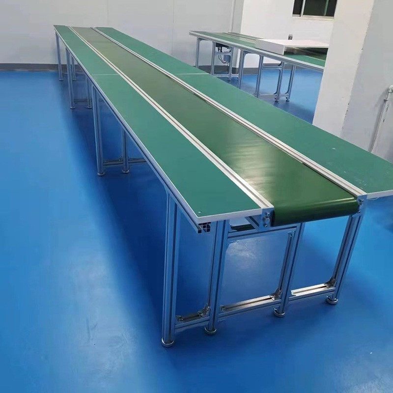 皮带输送机直线移动式快递分拣包装输送带pvc不锈钢防静电传送机