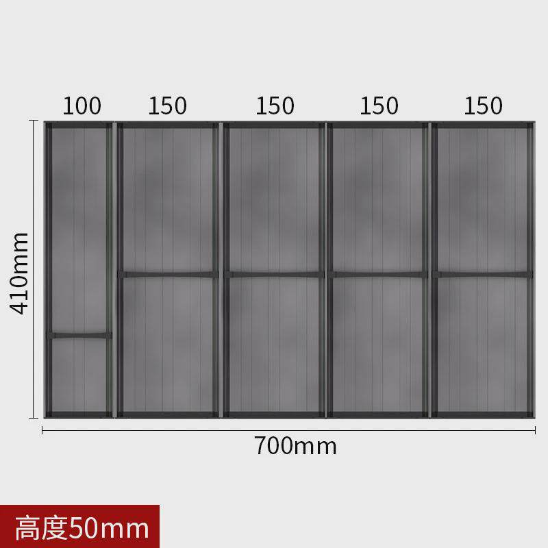 5ZW铝合金厨房餐具抽屉收纳盒橱柜收纳格厨具刀叉具筷子分隔整理