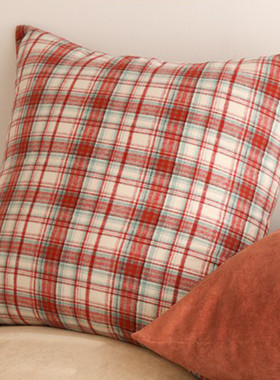 ki9s床头靠垫号抱枕65可拆洗靠枕办公室护腰枕头沙发客厅红色