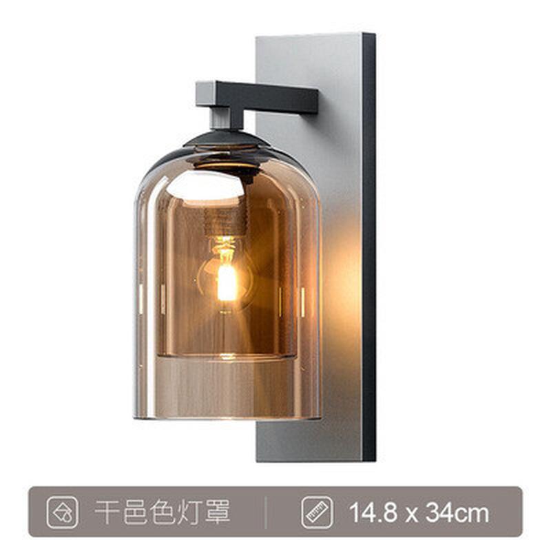 北欧壁灯设计师别墅客厅电视背景墙酒店过道楼梯阳台床头玻璃简易