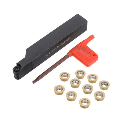 SRAPR1616H10数控车床刀杆刀架+10片RPMT10T3MO刀片组合套装